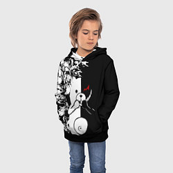Толстовка-худи детская Monokuma, цвет: 3D-черный — фото 2