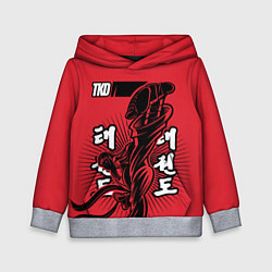 Толстовка-худи детская TKD, цвет: 3D-меланж
