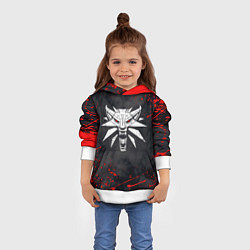 Толстовка-худи детская ВЕДЬМАК, цвет: 3D-белый — фото 2