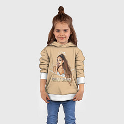 Толстовка-худи детская Ariana Grande Ариана Гранде, цвет: 3D-белый — фото 2