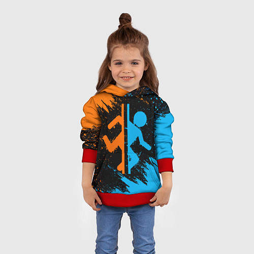 Детская толстовка PORTAL / 3D-Красный – фото 4