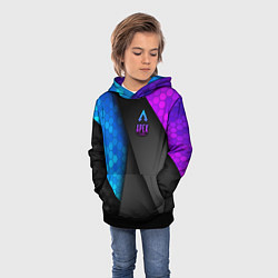 Толстовка-худи детская Apex Legends, цвет: 3D-черный — фото 2