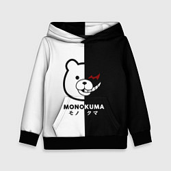 Толстовка-худи детская Monokuma, цвет: 3D-черный