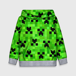 Толстовка-худи детская MINECRAFT, цвет: 3D-меланж