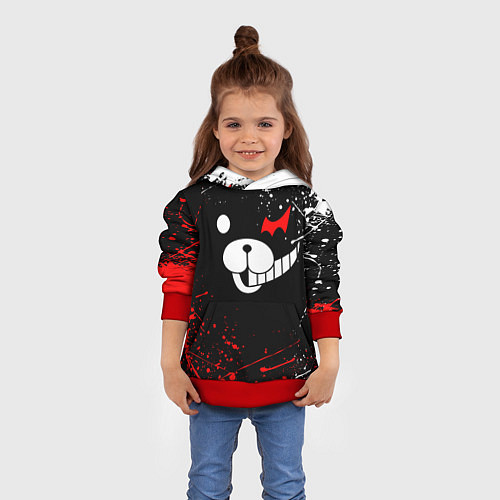 Детская толстовка MONOKUMA / 3D-Красный – фото 4