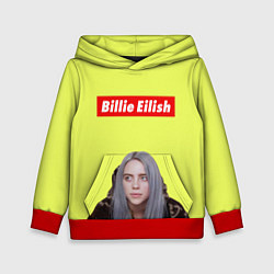 Толстовка-худи детская BILLIE EILISH, цвет: 3D-красный