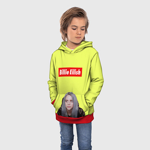 Детская толстовка BILLIE EILISH / 3D-Красный – фото 3