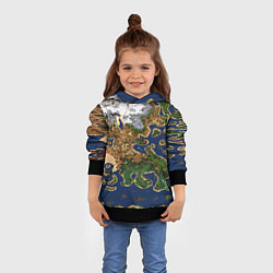 Толстовка-худи детская HEROES 3 КАРТА, цвет: 3D-черный — фото 2