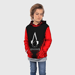 Толстовка-худи детская Assassin’s Creed, цвет: 3D-меланж — фото 2