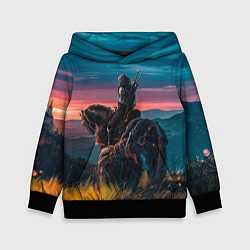 Толстовка-худи детская The Witcher, цвет: 3D-черный