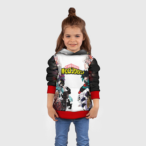 Детская толстовка My Hero Academia противостояние / 3D-Красный – фото 4