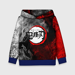 Толстовка-худи детская KIMETSU NO YAIBA, цвет: 3D-синий