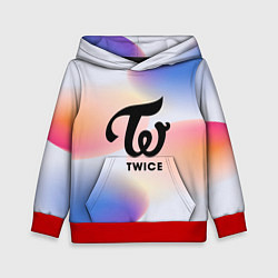 Толстовка-худи детская TWICE, цвет: 3D-красный