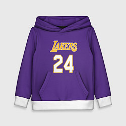 Толстовка-худи детская Los Angeles Lakers Kobe Brya, цвет: 3D-белый