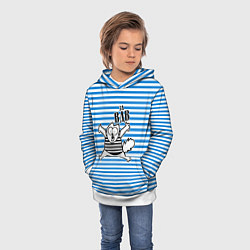 Толстовка-худи детская За ВДВ, цвет: 3D-белый — фото 2