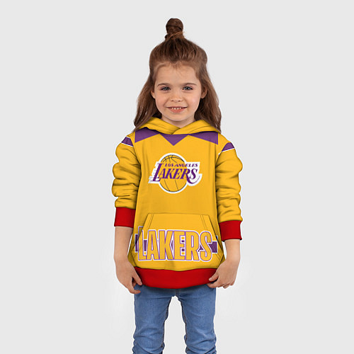 Детская толстовка Los Angeles Lakers / 3D-Красный – фото 4