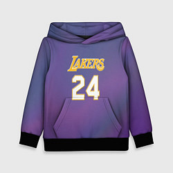 Толстовка-худи детская Los Angeles Lakers Kobe Brya, цвет: 3D-черный