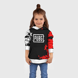 Толстовка-худи детская PUBG, цвет: 3D-белый — фото 2
