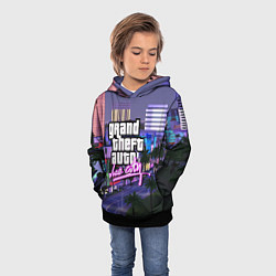 Толстовка-худи детская Grand Theft Auto Vice City, цвет: 3D-черный — фото 2