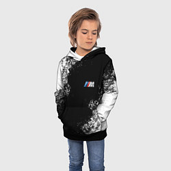 Толстовка-худи детская BMW, цвет: 3D-черный — фото 2