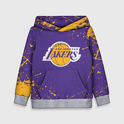 Толстовка-худи детская LA LAKERS, цвет: 3D-меланж