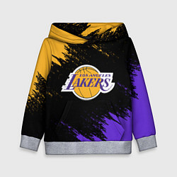 Толстовка-худи детская LA LAKERS, цвет: 3D-меланж