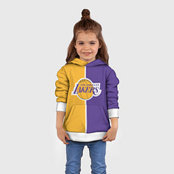 Толстовка-худи детская LA LAKERS, цвет: 3D-белый — фото 2