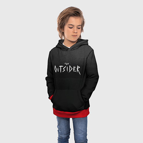 Детская толстовка The Outsider / 3D-Красный – фото 3