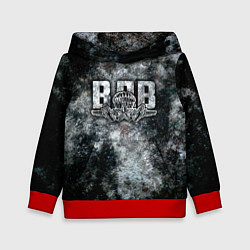 Толстовка-худи детская ВДВ, цвет: 3D-красный
