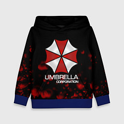 Толстовка-худи детская UMBRELLA CORP, цвет: 3D-синий