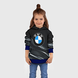 Толстовка-худи детская BMW, цвет: 3D-синий — фото 2