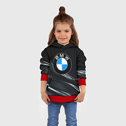 Толстовка-худи детская BMW, цвет: 3D-красный — фото 2
