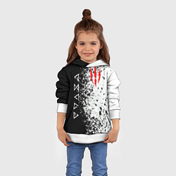 Толстовка-худи детская THE WITCHER, цвет: 3D-белый — фото 2