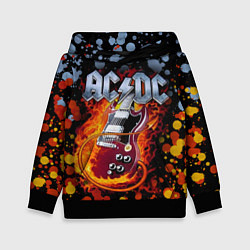 Толстовка-худи детская ACDC, цвет: 3D-черный