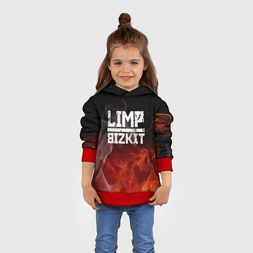 Детская толстовка LIMP BIZKIT / 3D-Красный – фото 4