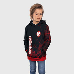 Толстовка-худи детская ROBLOX, цвет: 3D-красный — фото 2