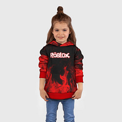 Толстовка-худи детская ROBLOX, цвет: 3D-красный — фото 2