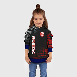 Толстовка-худи детская ROBLOX, цвет: 3D-синий — фото 2
