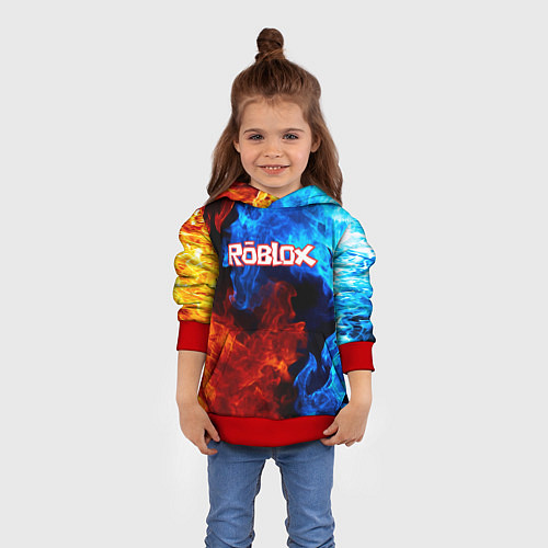 Детская толстовка ROBLOX / 3D-Красный – фото 4