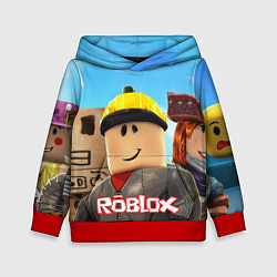 Толстовка-худи детская ROBLOX, цвет: 3D-красный