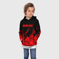 Толстовка-худи детская ROBLOX, цвет: 3D-белый — фото 2