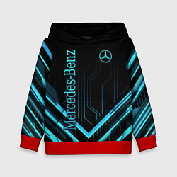 Толстовка-худи детская Mercedes-Benz, цвет: 3D-красный
