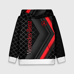 Толстовка-худи детская Mercedes-Benz, цвет: 3D-белый