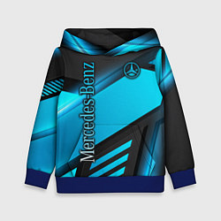 Толстовка-худи детская Mercedes-Benz, цвет: 3D-синий