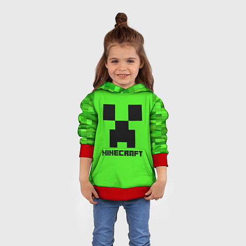 Детская толстовка MINECRAFT / 3D-Красный – фото 4