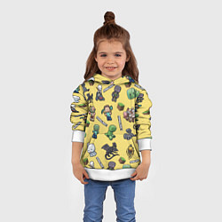 Толстовка-худи детская MINECRAFT, цвет: 3D-белый — фото 2