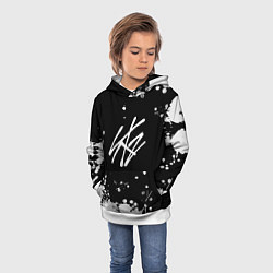 Толстовка-худи детская Stray Kids, цвет: 3D-белый — фото 2