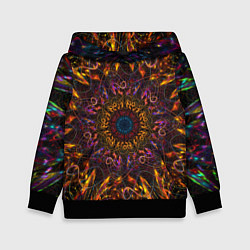 Толстовка-худи детская Mandala, цвет: 3D-черный