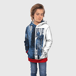 Толстовка-худи детская Billie eilish, цвет: 3D-красный — фото 2