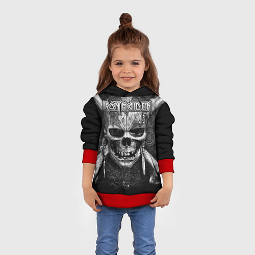 Детская толстовка Iron Maiden / 3D-Красный – фото 4